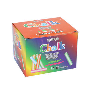 Белый беспыльный мел, обучающий мел, детский пишущий 100, упаковка, аксессуары для доски, Офисная Прямая продажа с фабрики - Product Image 5