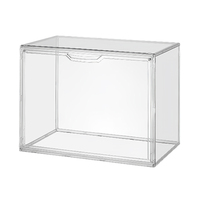 Boîtes de rangement de chaussures pliables en plastique transparent avec couvercles multifonctions épais Rectangle sacs casquettes conception fonctionnelle