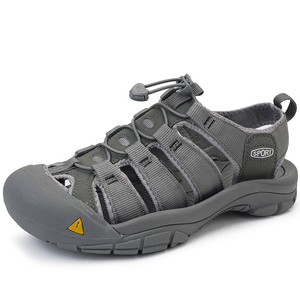 Sandalias de Playa para Hombre, Talla Grande, Disponibles para Entrega Rápida, Parte Superior de Malla Transpirable y Cuero Vacuno, Suela de Goma Antideslizante - Product Image 2