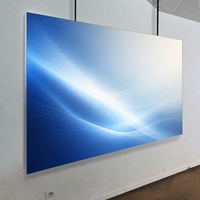 Boîte à lumière en tissu SEG murale avec cadre en aluminium et bordure en silicone pour affichage graphique rétroéclairé, idéale pour les panneaux de menu et la signalétique de magasin