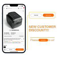 Impresora de etiquetas Rfid de transferencia de envío térmico Máquina de impresión de etiquetas adhesivas en rollo de 4 pulgadas Impresora de etiquetas adhesivas de código de barras 4x6