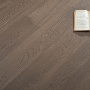 Parquet massif AVANTIMORA français CE en chêne blanc brossé multicouche, qualité AB, écologique, système clic, 15 mm de large, idéal pour salle à manger - Product Image 1