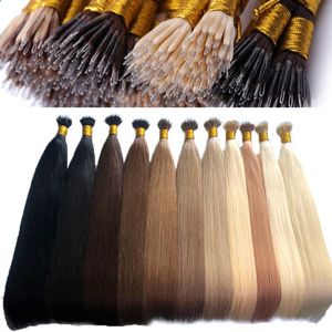 Extensions de <span class=keywords><strong>cheveux</strong></span> humains 100% vierges, alignées sur <span class=keywords><strong>les</strong></span> cuticules, <span class=keywords><strong>cheveux</strong></span> russes, double trame, pointe nano-ring, vente chaude - Product Image 2