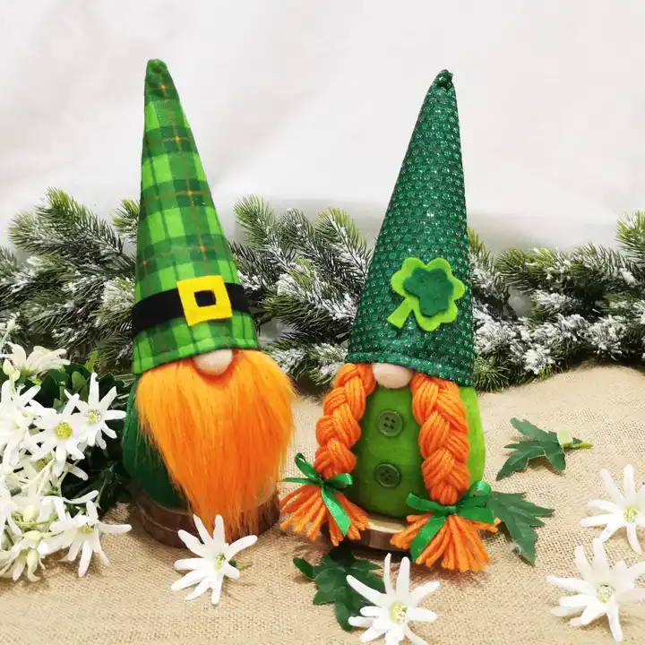 Saint Patrick's Day Decoration Gnome Dolls With Green Shamrock Hats To Irish  Decor - Buy Saint Patrick's Day Decoration Gnome Dolls With Green Shamrock  Hats To Irish Decor Product on