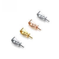 925 argent Sterling vis oeil broche Bail haut percé perles embout pour bricolage charme pendentif connecteurs fabrication de bijoux