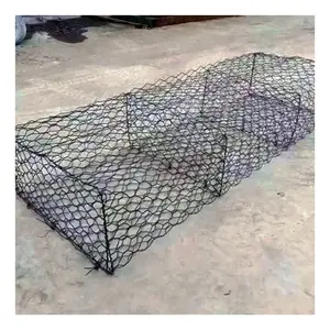 Standard rivestito in Pvc Gabion materasso caldo rivestito zincato esagonale scatola gabbione Gabion dimensioni del cestino per la vendita