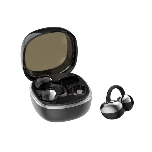 Q11 Open-Ear TWS Earbuds IPX4 Waterproof Wireless Earphones with LED Battery Indicator Noise Cancellation for Sports & Gaming