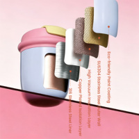 Gobelet isotherme à large ouverture de 12 oz en acier inoxydable, couleur macaron, style pastel, pour femmes