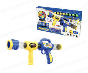 2合1户外运动游戏泡沫子弹射击枪带目标儿童教育竞技玩具塑料制成 - Product Image 3