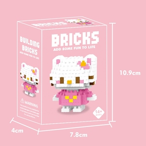 Đồ Chơi Hợp Thời Trang Trẻ Em Giáo Dục Nhựa Xây Dựng Khối <span class=keywords><strong>Micro</strong></span> Hạt Lắp Ráp Mô Hình Đồ Chơi Phim Hoạt Hình Xây Dựng Khối Búp Bê - Product Image 3