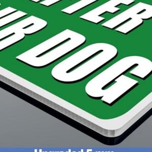 Panneau de signalisation pour jardin double face, résistant aux UV et imperméable, avec piquet en H, pour signaler la propreté de la pelouse après la visite des chiens, sans signalisation sur le thème des excréments canins - Product Image 4