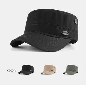 Casquettes de sport à large bord et à dessus plat de couleur unie avec logo personnalisé à prix abordable pour hommes vente en gros