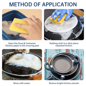 معجون تنظيف أواني الطهي من الفولاذ المقاوم للصدأ المبيع من الشركة المصنعة مزيل للصدأ قوي منظف أواني الطهي والبخار - Product Image 5