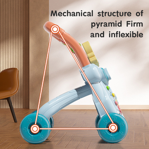 Marche-bébé pour tout-petits, jouets en plastique debout, jouets musicaux de dessin animé, marche-bébé d'activité pour bébé, jouets pour bébé - Product Image 3