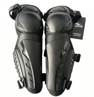 Ensemble de protection genoux et coudes pour moto et cyclisme, professionnel, en matériau PP souple et épais, taille unique, fermeture auto-agrippante/boucle, universel