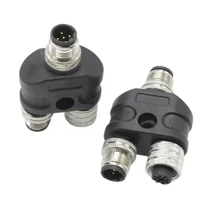 ขั้วต่อ M12 กันน้ำ รหัส B แบบ 5 ขา ตัวแยก Y 1 ตัวผู้ 1 ตัวผู้ และ 1 ตัวเมีย ผู้จัดจำหน่ายขั้วต่ออิเล็กทรอนิกส์ - Product Image 5