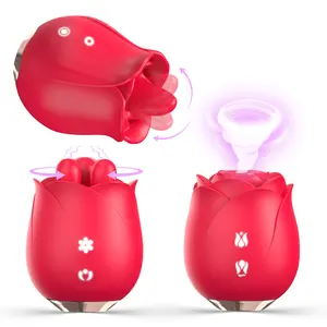 S-HANDE fabricant jouets sexuels en gros rouge mignon Yoni rose vibrateur d'aspiration fleur rose vibrateur rose vibrateur sex toy pour les femmes