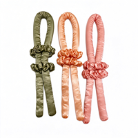 Ensemble de rouleaux à cheveux sans chaleur 100% soie de mûrier, style punk, quatre saisons, accessoire de coiffure pour femmes