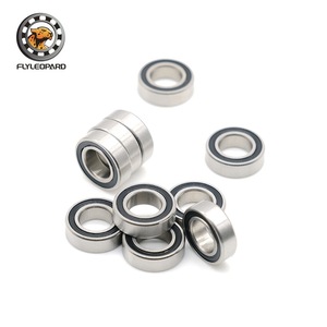 Rodamientos de Bolas de Ranura Profunda Flyleopard 7x13x4mm, Acero Inoxidable 2RS Sellado, Precisión Métrica P0 - Product Image 1