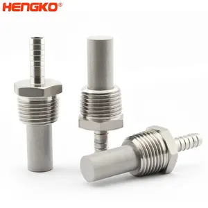 HENGKO Sintered Stainless Steel 0.5 2 Micron Beer Carbonation Stone Ozone Diffuser