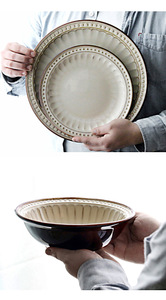 ชุดอาหารเซรามิกยุโรปคุณภาพสูง 8 ชิ้น ชุดอาหารเย็น ชุดถ้วยชามเซรามิก - Product Image 4