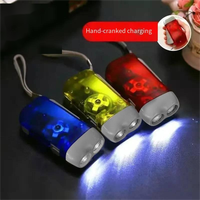 Lampe torche d'urgence EDC extérieure à LED tricolore rechargeable, fonctionnant sur piles AA, avec interrupteur à bouton-poussoir, indice de protection IP65