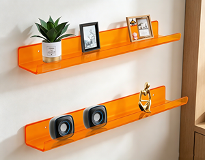 Kệ treo tường acrylic 24 inch, kệ trưng bày gắn tường, để cây cảnh, sách, loa, trang trí nhà cửa cho phòng ngủ, phòng khách - Product Image 1