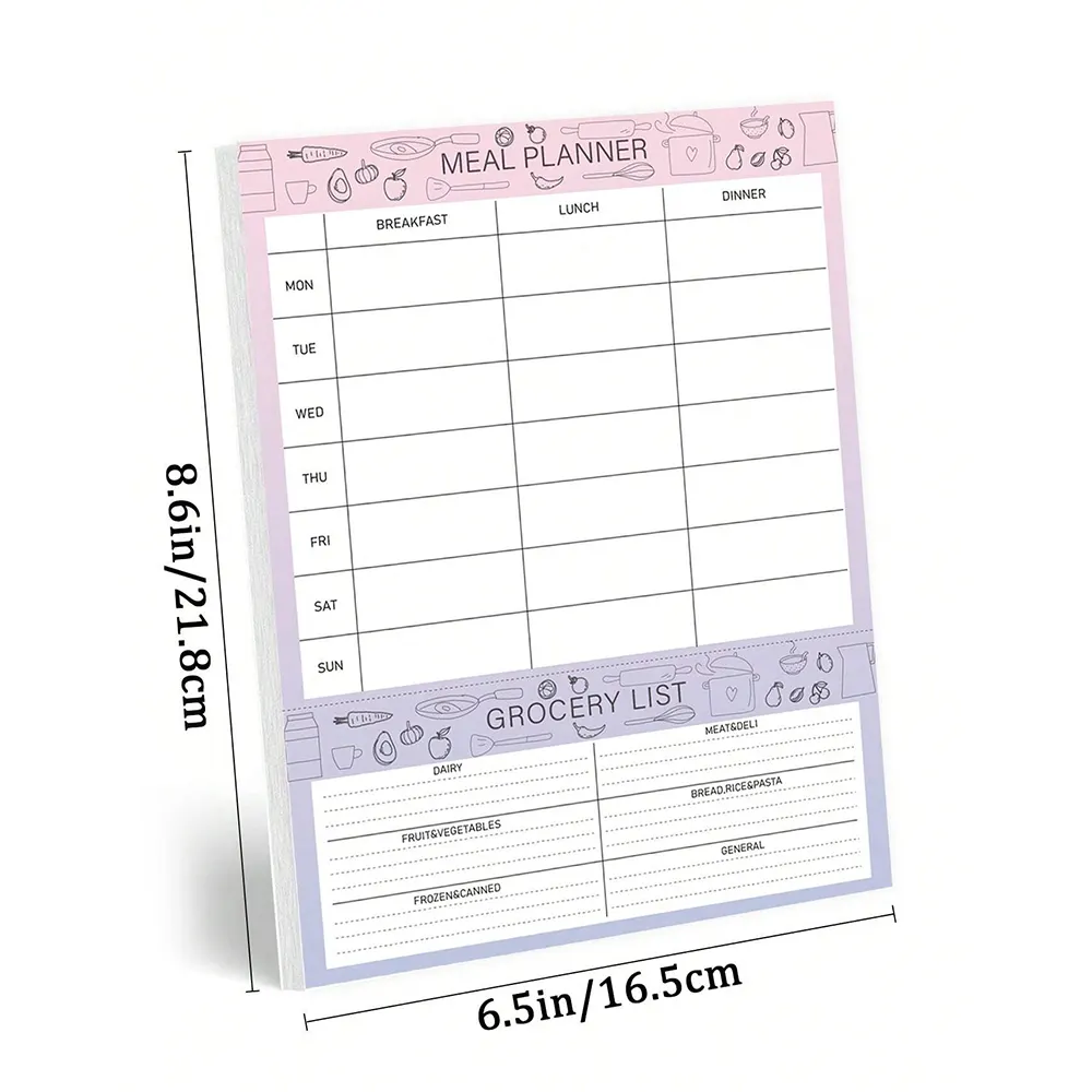 Custom To Do List undated Daily Notepad Planner Shopping List Checklist memo pad Sticky Notes Planner