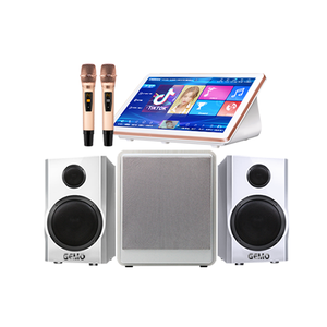 Sistema de Karaoke Portátil de 19 Pulgadas con Altavoces Subwoofer y Caja de Sonido - para Máquina de Karaoke en Casa - Product Image 1