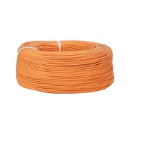 Fil de cuivre étamé UL10109 300V blanc, isolé ETFE, multibrins, haute température 200 degrés, 22AWG, pour installation aérienne, bobine de 100m