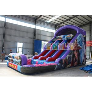 Videur gonflable en PVC Légende du dragon Hunt maison <span class=keywords><strong>de</strong></span> rebond double toboggan gonflable Château sautant avec piscine - Product Image 1