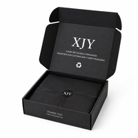 Boîte d'expédition en carton ondulé recyclable de luxe XJY pour vêtements, sous-vêtements, t-shirts