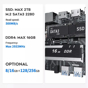 RTS群石Beelink迷你迷你电脑英特尔阿尔德湖N5095 4C/4t袖珍电脑RJ45 SODIMM DDR4 8G M.2 PCIe 1X固态硬盘256G BEELINK - Product Image 5
