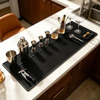 Tapis de bar en PVC souple personnalisable pour bars à bière et à boissons, avec logo unique, durable et résistant