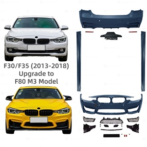 Kits de Carrocería de Alta Calidad para <span class=keywords><strong>BMW</strong></span> Serie 3 F30 F35 2012-2018, Conversión a Estilo Deportivo F80 <span class=keywords><strong>M3</strong></span>, Ensamblaje de Parachoques Delantero y Trasero - Product Image 1