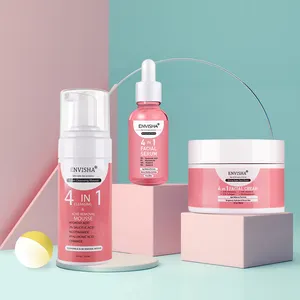 Skin Care Serum Facial Oil 4 in 1 Whitening Anti Age with 30% Vitamin C 5% Niacinamide 10% Vitamin E rejuvenating Kit Set