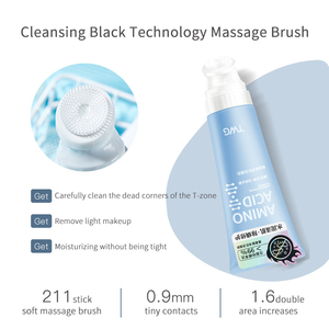 Twg RTS Sữa rửa mặt làm sạch giữ ẩm làm trắng Chăm Sóc Da Rửa axit amin rửa mặt với bàn chải - Product Image 3