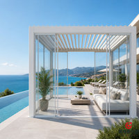 Serre en verre préfabriquée MEXIN en aluminium, véranda, serre, abri pour piscine, jardin, patio, cour arrière