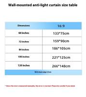 NOUVEAU Écran de projection sur pied portable avec trépied – Gris, Verre 100 pouces 16:9, Installation facile pour le bureau