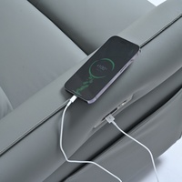 Fauteuil inclinable électrique à positionnement infini avec port USB, rembourré et pivotant, pour salon – Stock USA