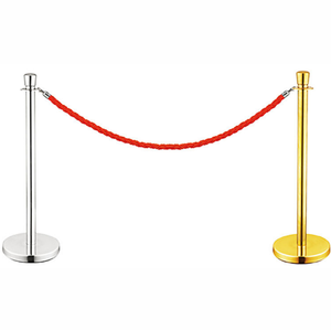 Palo e Supporto per Corda con Corona in Acciaio Inox e Base in Plastica - Product Image 4