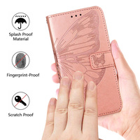 Étui de téléphone élégant en cuir PU avec rabat magnétique et motif papillon pour Tecno Spark 10 Camon 19 Pro 5G Pop 6 Pro
