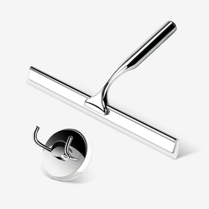 Masthome Zinc Alloy Cleaner <strong>Car</strong> <strong>Window</strong> Wiper Cleaning <strong>Handle</strong> Scraper Shower Silicone Stainless Steel Rubber <strong>Window</strong> Squeegee - Product Image 2