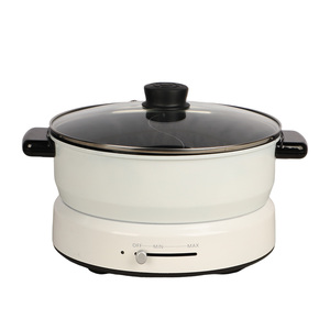 All-in-One 4L <b>Electric</b> Hot Pot Multi-Function Household Cooking Pot with Frying & Boiling for Home and Outdoor Applications - Product Image 1