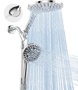 Ensemble de <span class=keywords><strong>Douche</strong></span> Double Luxe avec 10 Modes de Jet, Système de <span class=keywords><strong>Douche</strong></span> Pluie Haute Pression Intégré pour Salle de Bain - Product Image 1