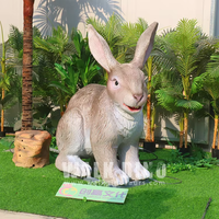 Realistisches Wildtier-Hase Silikon-Gummi-Kaninchen Animationsmodell für Innen-/Außenbereich Einkaufszentren Kindertagesstätten Schulen