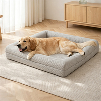 Coussin rafraîchissant pour animaux de compagnie, lit pour chiens et chats, en mousse orthopédique de qualité supérieure, imperméable, avec housse lavable, idéal pour l'été.