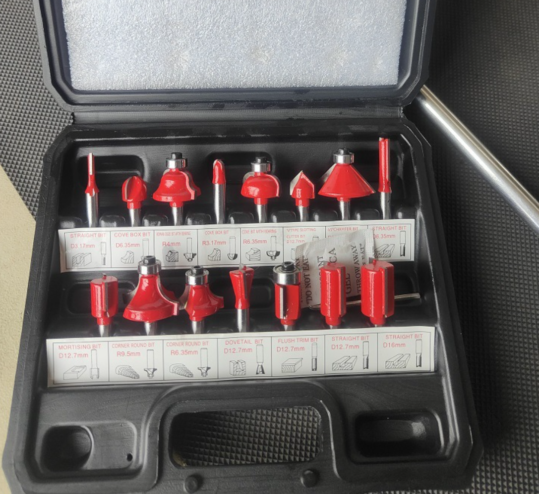 1/4 pulgada (caja de plástico negra)