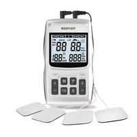 Máquina Electrónica 5 en 1 TENS EMS IF RUSS MIC con Programas Personalizables, 2 Canales, Recargable, de Pulso, para Rehabilitación y Alivio del Dolor