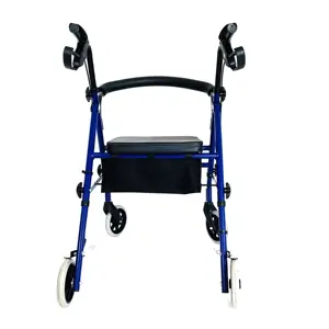 Aluminium Rollator Assistent Met Stoel 4-wielloopapparaat Machine Rollator & Rollator Voor Ouderen Gehandicapten